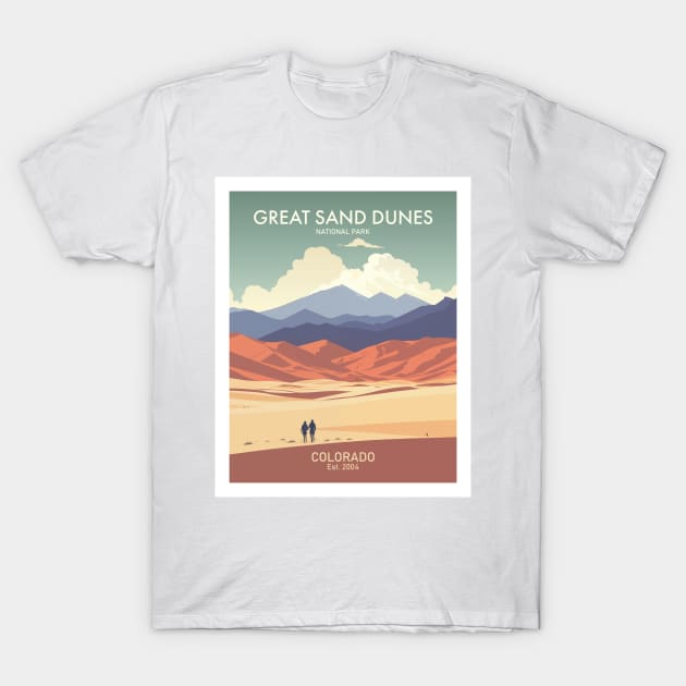 GREAT SAND DUNES NATIONAL PARK T-Shirt by MarkedArtPrints